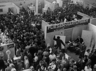 Fliesen Hartlmaier auf Handwerkermesse 1949